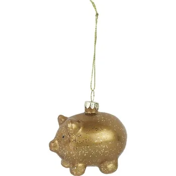 Velikonoční dekorace Dekorační prasátko k zavěšení S0445 - 4.8 × 5.3 × 6.5 cm