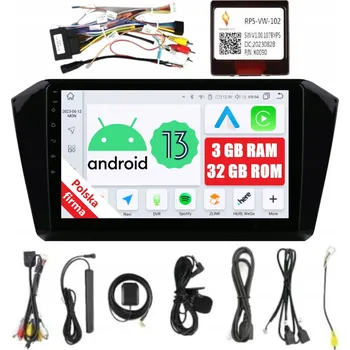 Autorádio 2DIN AUTORÁDIO S NAVIGACÍ ANDROID VOLKSWAGEN PASSAT B8 3/32 GB DSP CARPLAY LTE