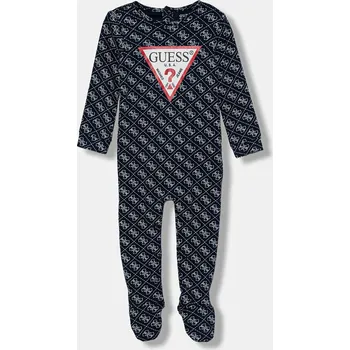 Dupačky Kojenecké bavlněné dupačky Guess P5BG01 KA6W1 P5BG01.KA6W1.9BYA námořnická modř 59X, vel. 55-62