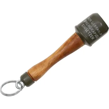 Replika německého granátu M24 na klíče - šedá-hnědá