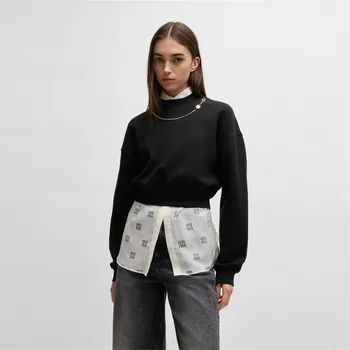 Dámská mikina Mikina Hugo Black 1176221 XS