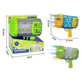 Hra na zahradu Pistolet do baniek mydlanych na baterie MIX