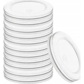 Sklenice Víčko do sklenice na jogurt 6,8 cm 12 ks