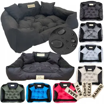 Pelíšek pro psa Psí Pelíšek KINGDOG kotec 115x95 cm personalizovaný voděodolný černý