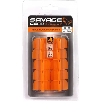 Rybářský háček Trojháčky na přívlač s protihrotem Savage Gear Treble Hook Protectors 10 ks