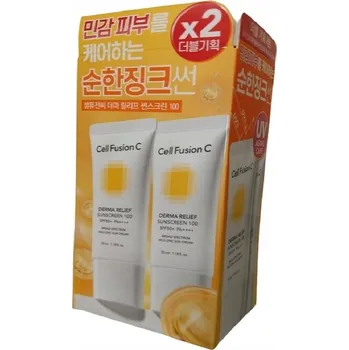 Přípravek na opalování Cell Fusion C DermaRelief Opalovací krém 100 SPF50 2x35ml
