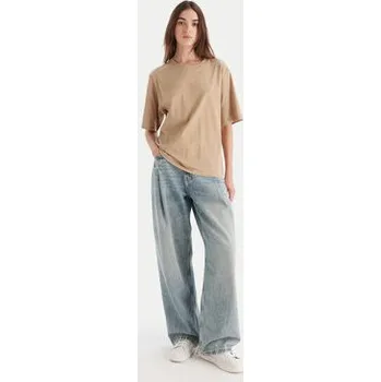 Pánská móda BOSS T-Shirt C_Enis 50523256 Béžová Oversize S