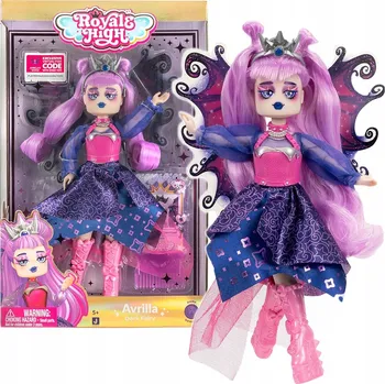 Panenka PANENKA AVRILLA DLOUHÉ FIALOVÉ VLASY A DOPLŇKY ROYALE HIGH