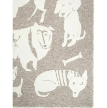 deka Lapuan Kankurit Vlněná deka Koirapuisto 130x180, béžovo-bílá