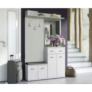 Předsíňová stěna Skříň Casarredo 60 x 200 x 30 cm bílá