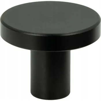 Nábytkové kování Kulatá nábytková úchytka černá kovová 2,5 cm malá úchytka na skříňku zásuvky