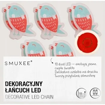 Vánoční dekorace Světelný řetěz Smukee 135 cm na baterie, vícebarevný