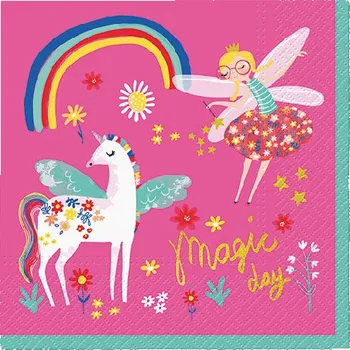 Ubrousky PAW L 33x33cm Fairy Unicorn