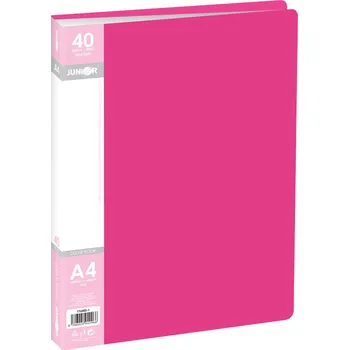 Junior Katalogová kniha A4/40 listová, červená