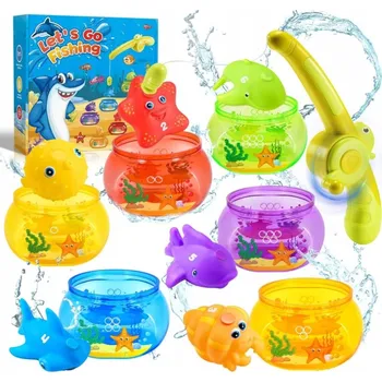 Obraz Geebiiny hračka do vany s rybičkami a udicí | 1+ roků