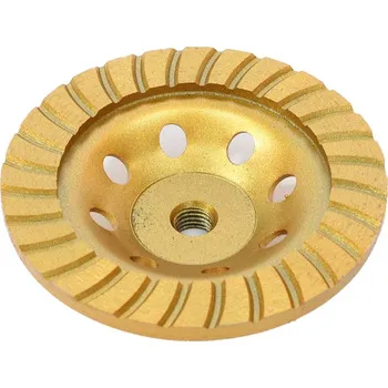 Příslušenství k brusce BRUSNÝ KOTOUČ NA BETONU TURBO 125mm ZÁVIT M14 HRNEC