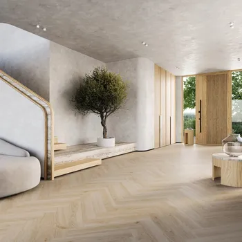 vinylová podlaha Vynilová SPC podlaha Barlinek Next Step Herringbone - Tea Oak