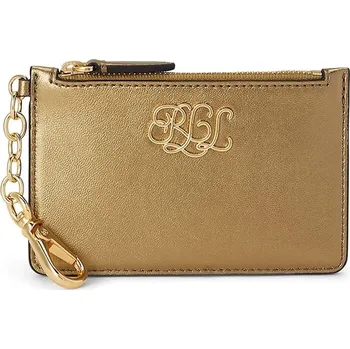 Lauren Ralph Lauren Small Pouzdro na kreditní kartu 8cm, L, zlatá, kůže, 50542711
