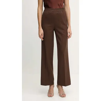 Dámské kalhoty Kalhoty Liu Jo dámské, hnědá barva, high waist, MF5349 T159A MF5349.T159A 88X, vel. 34