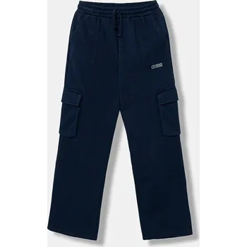 Dětské tepláky Guess tmavomodrá barva, J5BQ13 KCKF2 J5BQ13.KCKF2.9BYA 59X, vel. 125-135