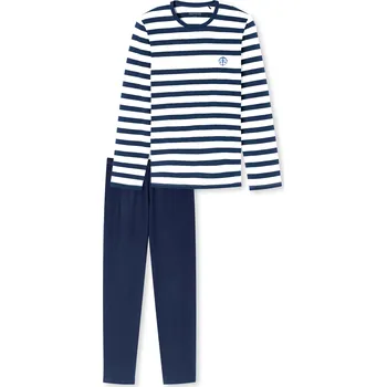 Dámské pyžamo 722659 - Pyžamová souprava Schiesser - pro muže - vel. L 52/54 - barva: modrá/s proužky