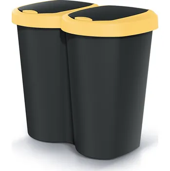 Odpadkový koš Odpadkový koš 40L nástěnný dvoukřídlý Compacta B Duo NDBS40-1215C_S411