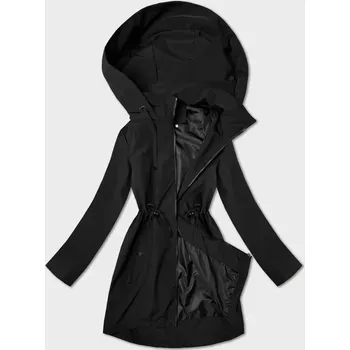 Tenká černá dámská plus size bunda J Style (16M9259-392) odstíny černé 50