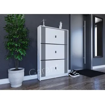 Botník Casarredo Botník LITE 1, barva bílá mat/šedá