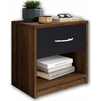 Noční stolek Noční stolek Stella dřevo, ořech 28 x 39 x 41 cm