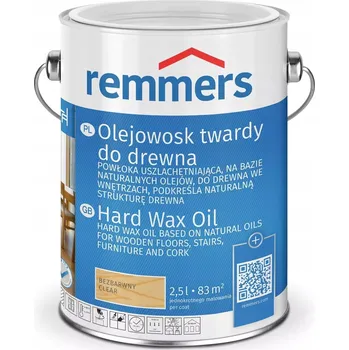 Olej na dřevo Tvrdý voskový olej Remmers na podlahy, odstín teak, 2,5 l