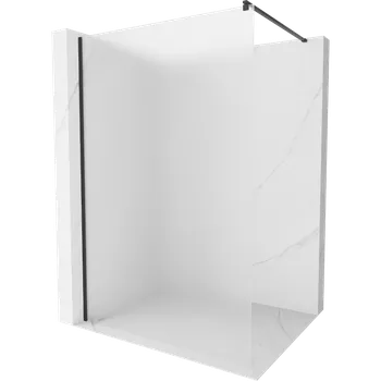 Mexen Kioto sprchová stěna Walk-in 100 x 200 cm, námraza 8 mm, černá - 800-100-101-70-30 Sprchové stěny