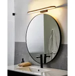 Světlo nad zrcadlo obraz černá LED lampa kovová horizontální koupelna obývací pokoj moderní Beliani