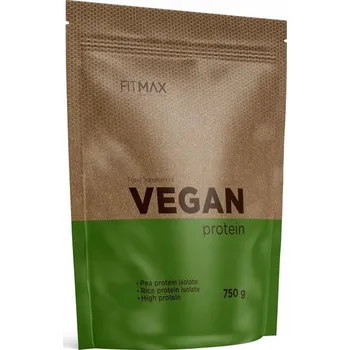 Protein FITMAX VEGAN PROTEIN 750G JAHODA Veganský protein DOPLNĚK STRAVY Rostlinný protein Jahoda