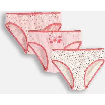 Dívčí spodní prádlo Dětské kalhotky Coccodrillo 3-pack ZC5406309PAN bílá 00X, vel. 128-134