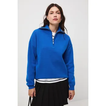 Dámský svetr Svetr Medicine dámský, modrá barva, s pologolfem RW25-SWD613 55X, vel. XS