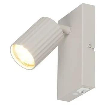 Nástěnné svítidlo Trio T867770176 bodové nástěnné svítidlo SOKA | 10W GU10 | s vypínačem | šedá + K nákupu nad 3000 Kč dárek zdarma