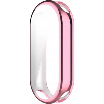 Pouzdro na mobilní telefon PLNÉ OCHRANNÉ POUZDRO PRO XIAOMI MI SMART BAND 8 / 9 / 10 - RŮŽOVÉ