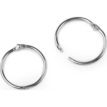 Výtvárné potřeby Rozpojovací / knihařský kroužek, barva 5 (Ø25 mm) nikl