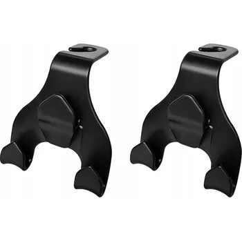 Věšák Háček, věšák na opěrku hlavy autosedačky, černý 2 ks