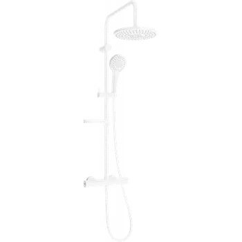 Sprchový set Mexen KX05 nástěnná sprchová sada s dešťovou sprchou a termostatickou baterií, bílá - 771500591-20 Nástěnné sprchové systémy