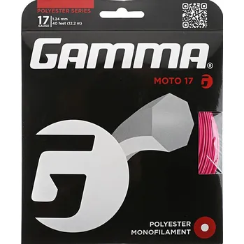 Raketový sport Tenisový výplet Gamma MOTO (12.2 m) - pink Růžový (1.24 mm)