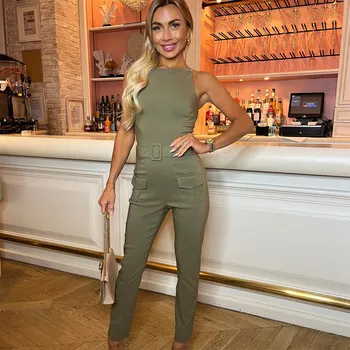 Dámský overall AX Paris Khaki 1176080 14 (L)