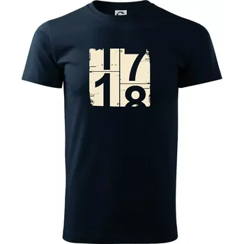 Pánské tričko Tachometr 18 - Triko extra velké (5-8XL) - 8XL ( Námořní modrá (velmi tmavá - téměř černá) )