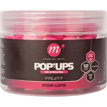 Boilies Mainline - Mini Pop-up boilies s vysokou viditelností, fialové, s ovocnou příchutí, 12 mm