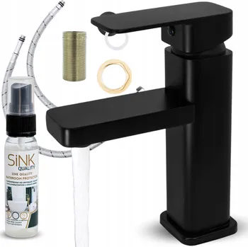 Vodovodní baterie Stojánková umyvadlová baterie Sink Quality CAROL CORTO černá