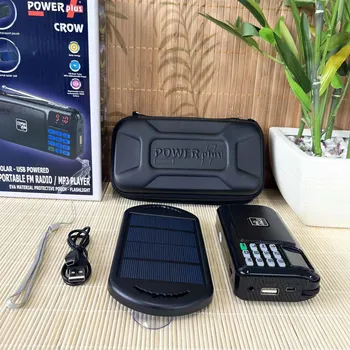 Solární FM Rádio a MP3 Přehrávač POWERplus Crow Přenosné