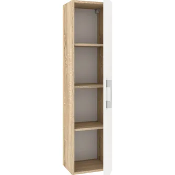 Šatní skříň Závěsný koupelnový sloupek LUNA 1D 30 cm Dub Sonoma