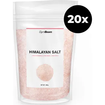Růžová Himalájská sůl 500g - jemná - GymBeam 20 x 500 g