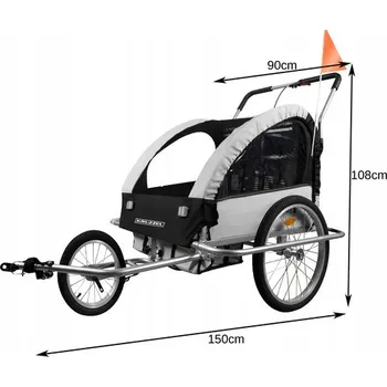 Obraz Cyklovozík pro děti Kruzzel 3v1 šedý s odpružením