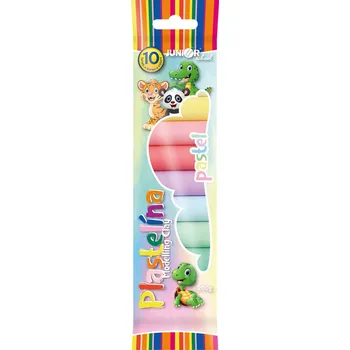 Modelovací hmota Plastelína JUNIOR 10 odstínů, 200g Pastel